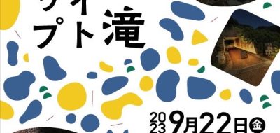 桜滝ライトアップ②